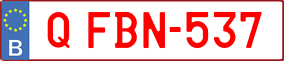 Trailer License Plate